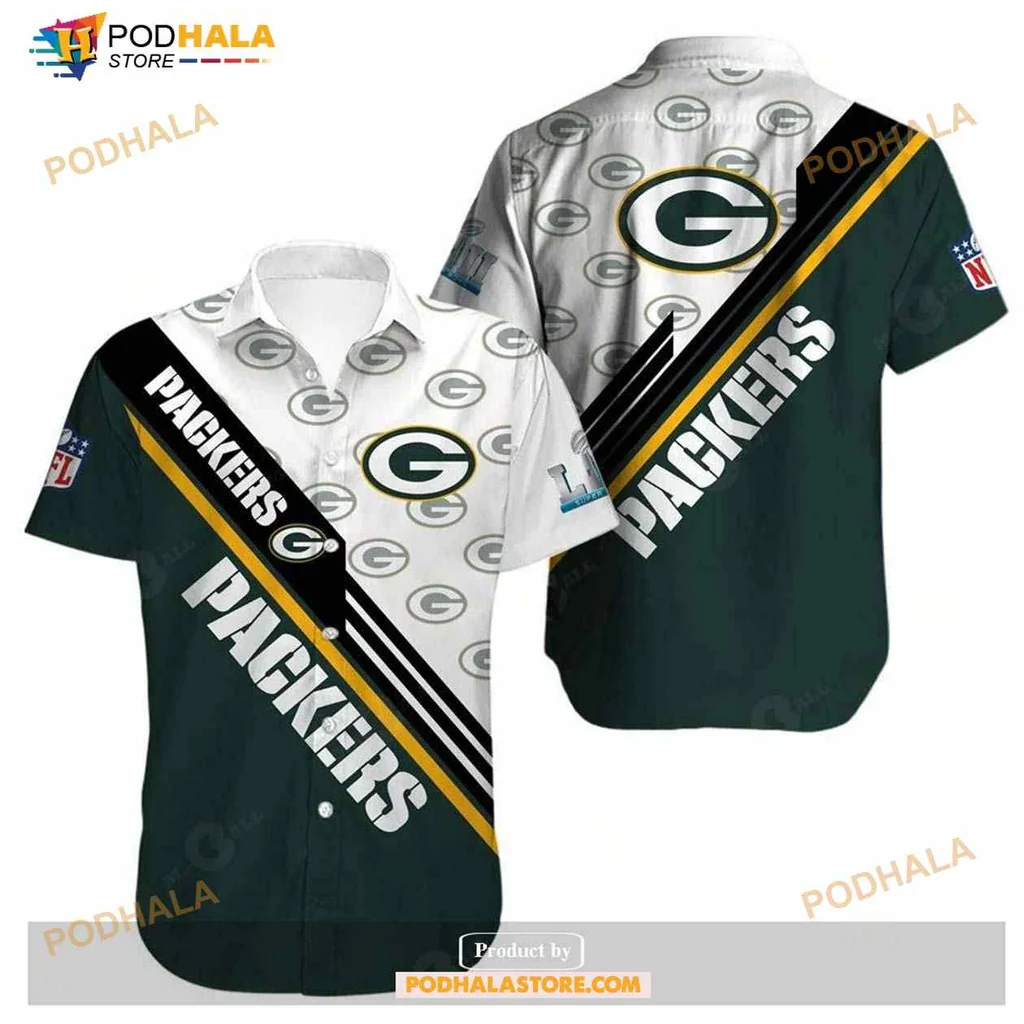 Green Bay Packers Fan Hawaiian Shirt, Bold Logo And Team Spirit Design