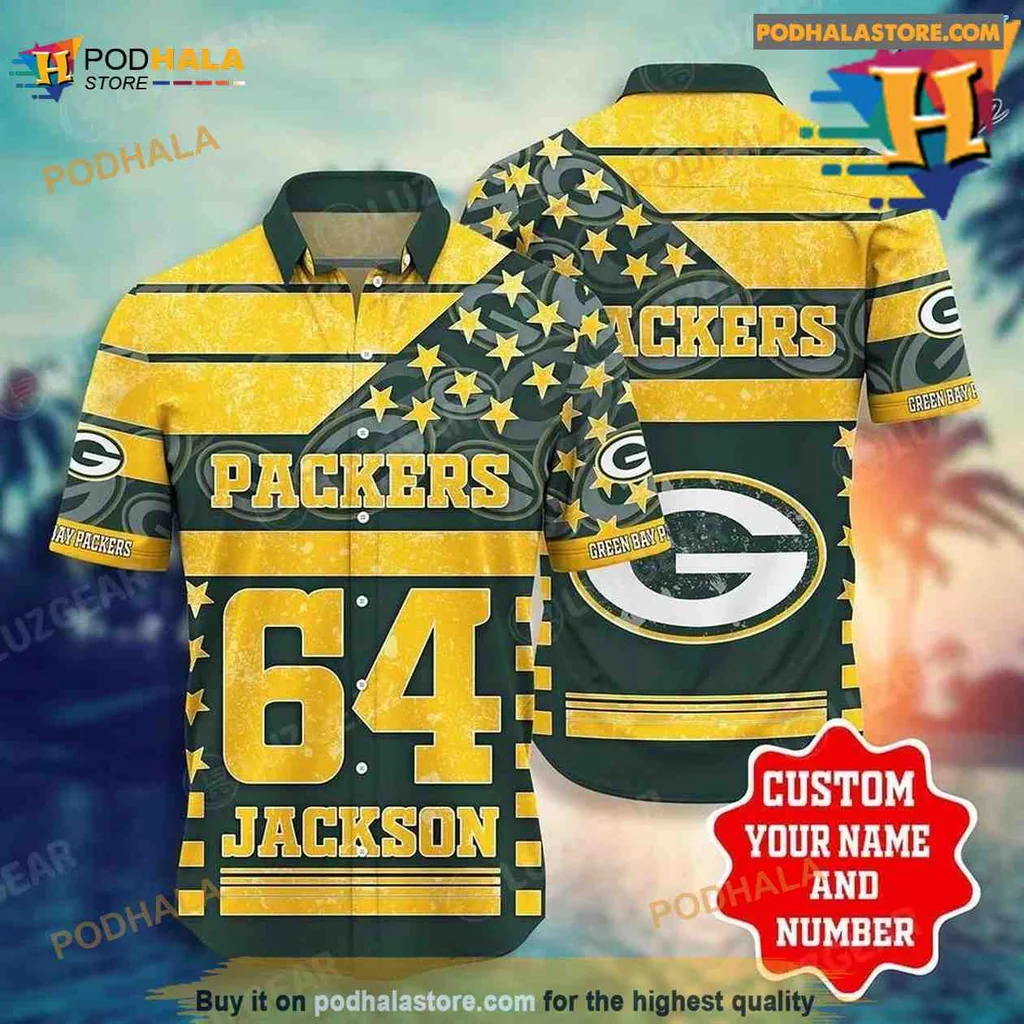 Green Bay Packers Hawaiian Shirt With Bold Team Design For Fans