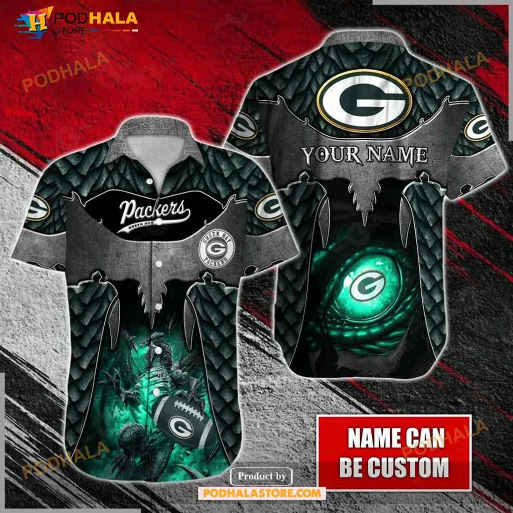 Green Bay Packers Personalized Hawaiian Shirt With Iconic Logo