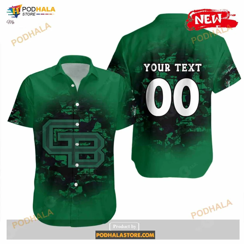 Green Bay Phoenix Camouflage Vintage Funny Hawaiian Shirt With Custom Text