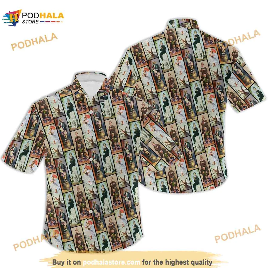 Haunted Mansion Ghostly Characters Hawaiian Shirt With Vibrant Design