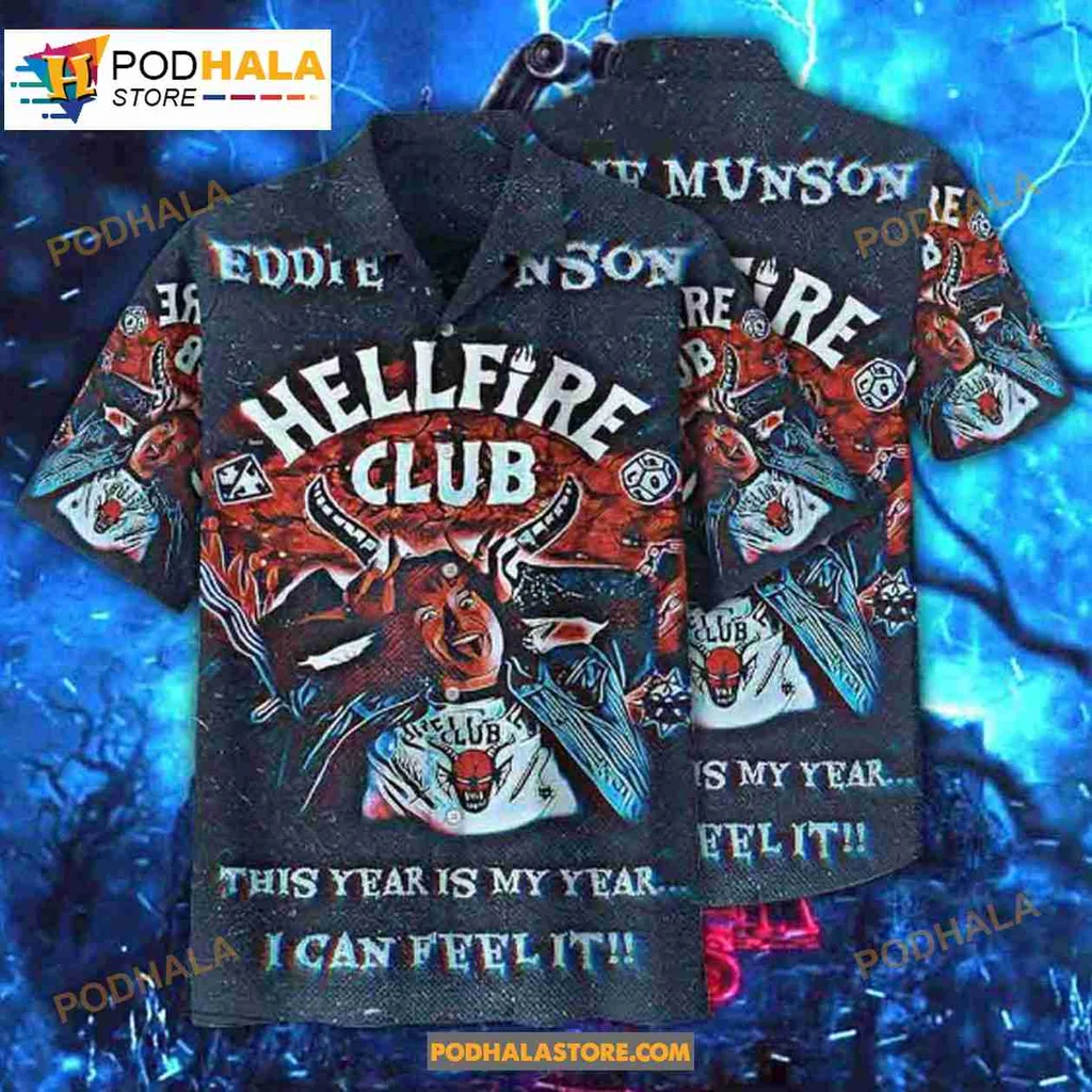 Hellfire Club Eddie Munson Hawaiian Shirt, This Year Is My Year Design