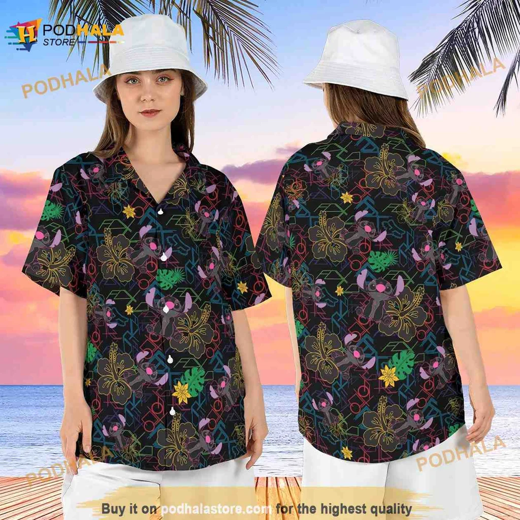 Hibiscus Floral Aloha Shirt With Vibrant Tropical Design