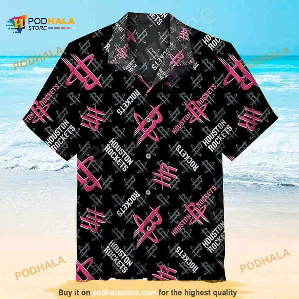 Houston Rockets Hawaiian Shirt With Bold Logo Design