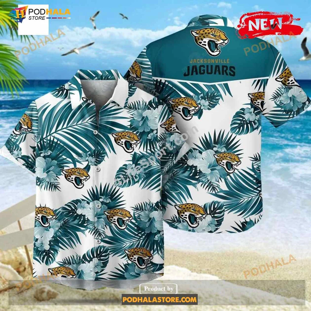 Jacksonville Jaguars Hawaiian Shirt With Palm Leaves For Summer Fun