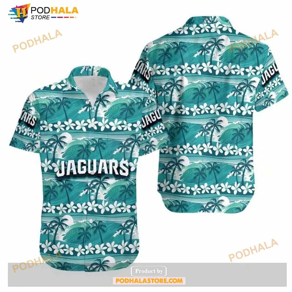 Jacksonville Jaguars Tropical Design Hawaiian Shirt With Coconut Trees