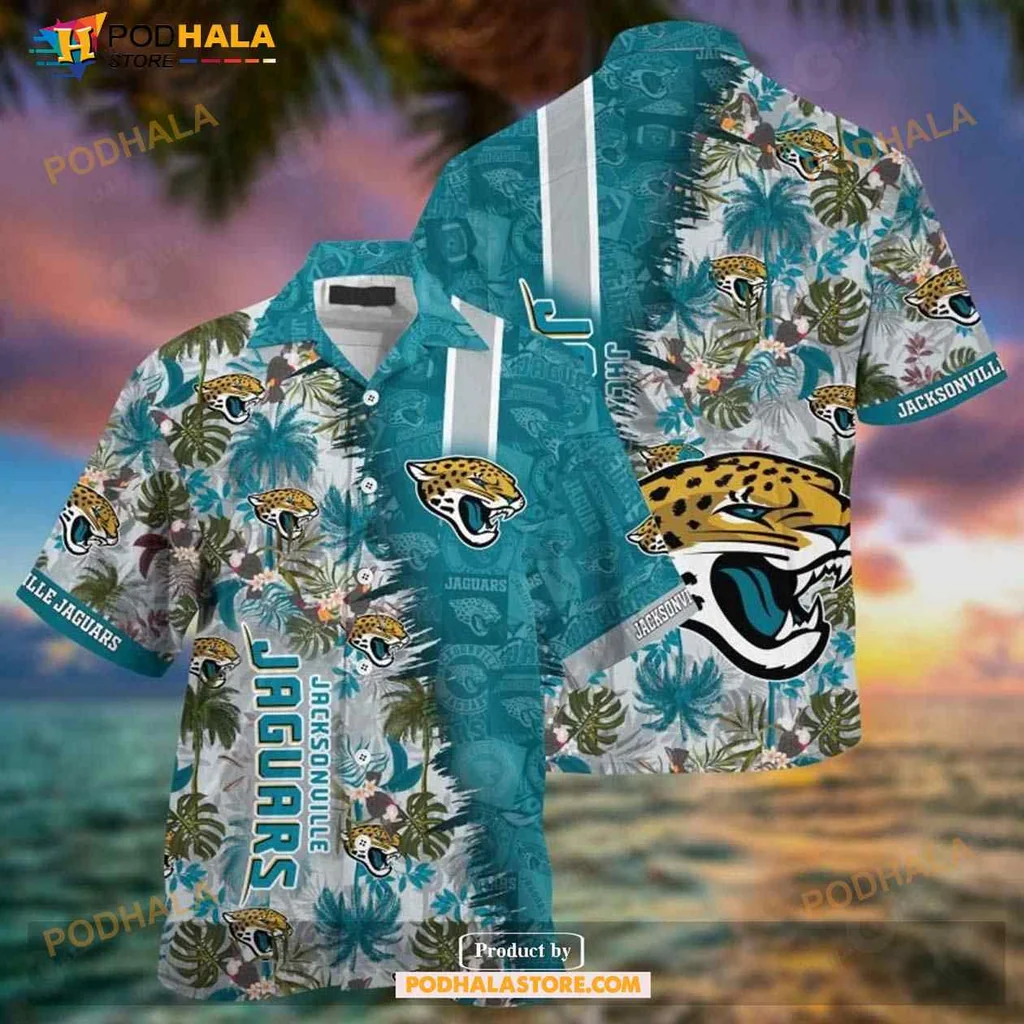 Jacksonville Jaguars Tropical Pattern Hawaiian Shirt With Vibrant Design
