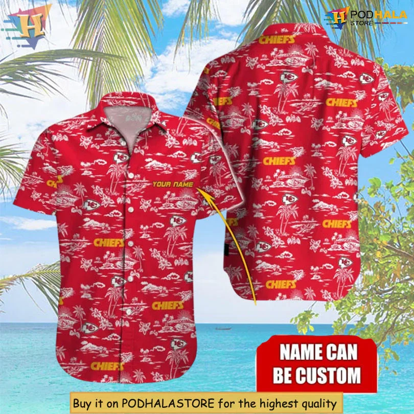 Kansas City Chiefs Aloha Shirt With Classic Island Pattern And Your Name