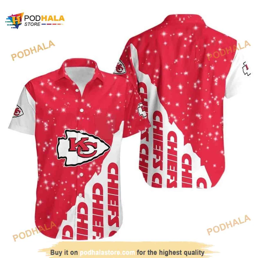 Kansas City Chiefs Beach Shirt With Bold Logo And Festive Design