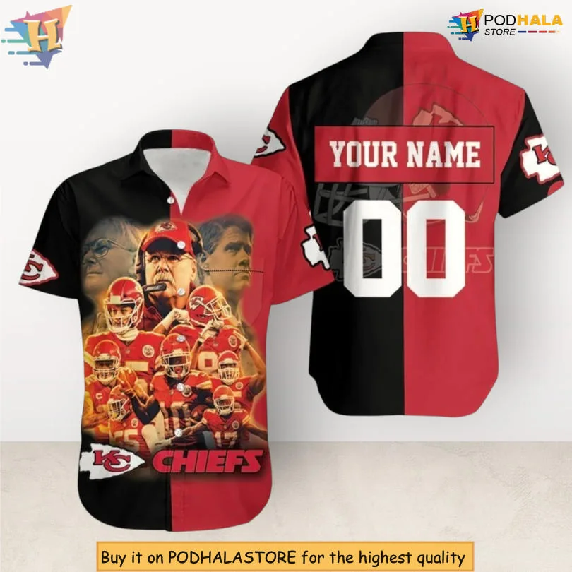 Kansas City Chiefs Collage Hawaiian Shirt Customizable For Fans
