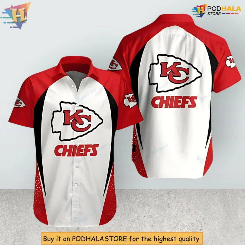Kansas City Chiefs Floral Hawaiian Shirt With Bold Team Logo
