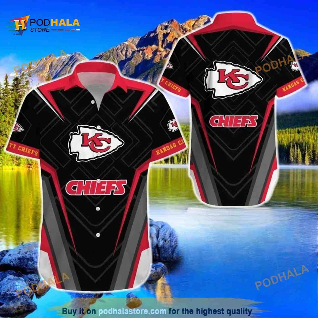 Kansas City Chiefs Hawaiian Shirt Featuring Bold Team Logo