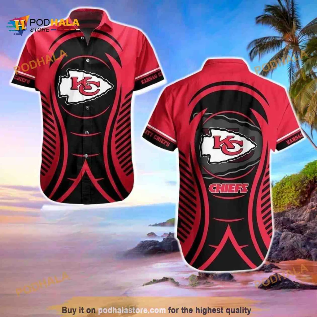Kansas City Chiefs Hawaiian Shirt With Bold Logo And Vibrant Design