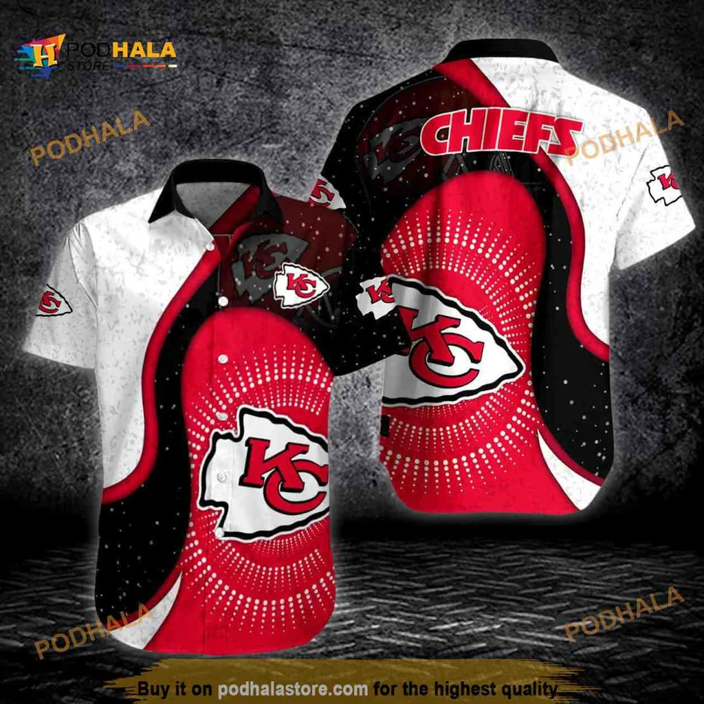 Kansas City Chiefs Hawaiian Shirt With Bold Logo Design