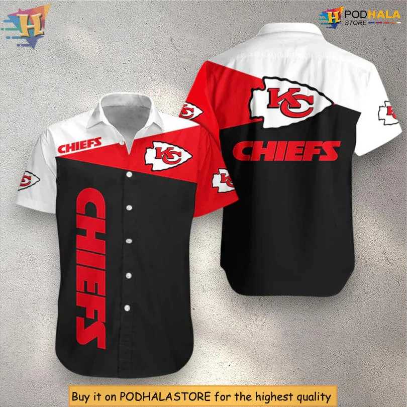 Kansas City Chiefs Hawaiian Shirt With Bold Red And White Design