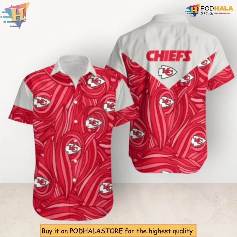 Kansas City Chiefs Hawaiian Shirt With Bold Red Design