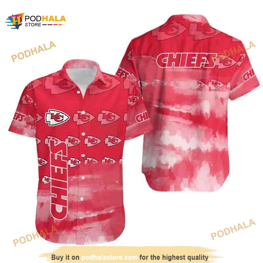 Kansas City Chiefs Hawaiian Shirt With Bold Red Design For Football Fans