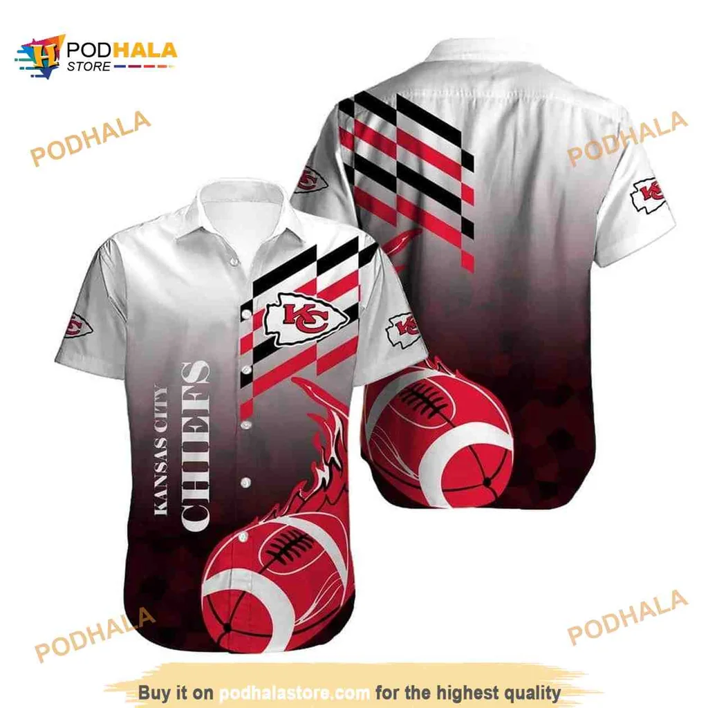 Kansas City Chiefs Hawaiian Shirt With Bold Team Design