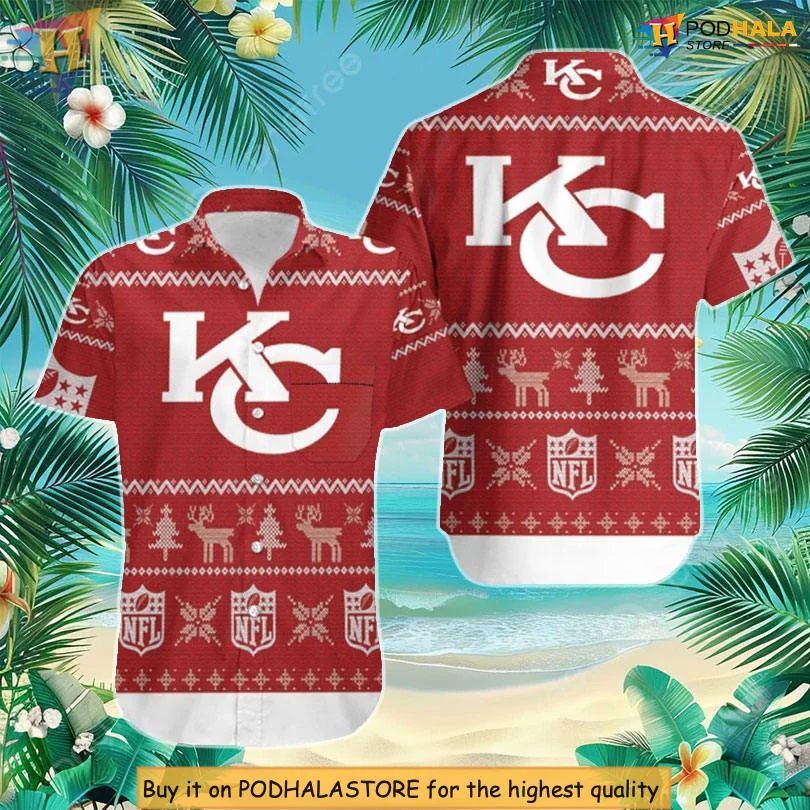 Kansas City Chiefs Holiday Hawaiian Shirt With Festive Design