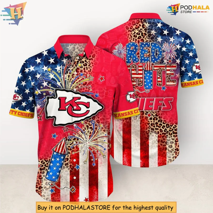 Kansas City Chiefs Independence Day Hawaiian Shirt For Kids