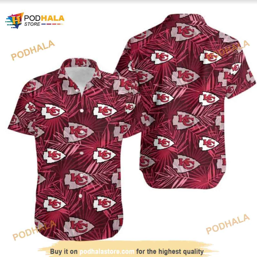Kansas City Chiefs Palm Leaves Shirt With Tropical Vibe