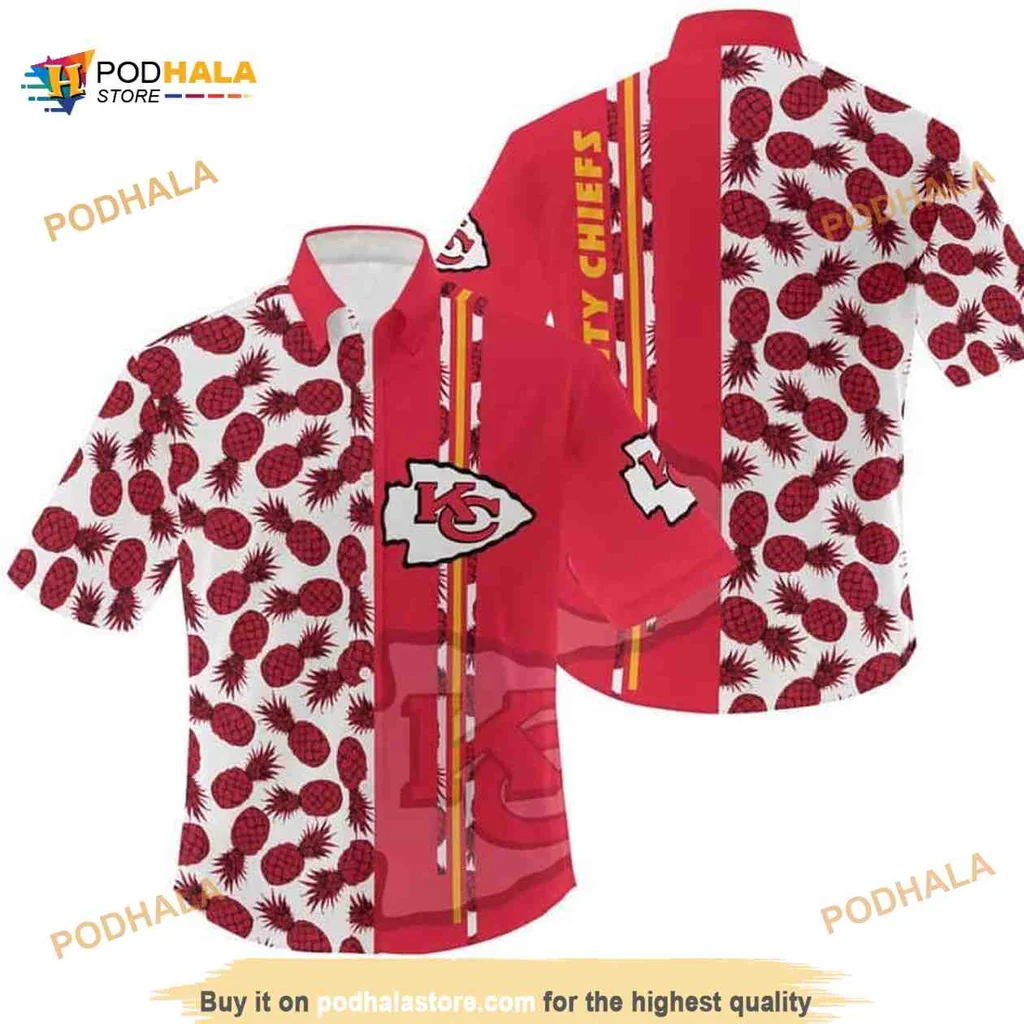 Kansas City Chiefs Pineapple Hawaiian Shirt For Summer Fun