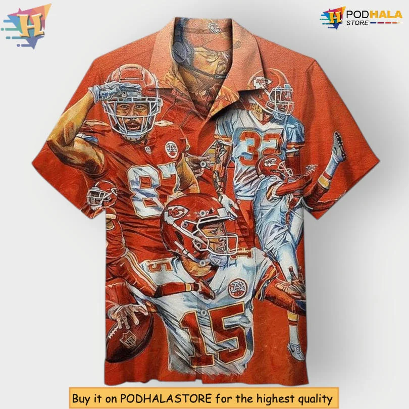 Kansas City Chiefs Summer Hawaiian Shirt Featuring Iconic Team Colors