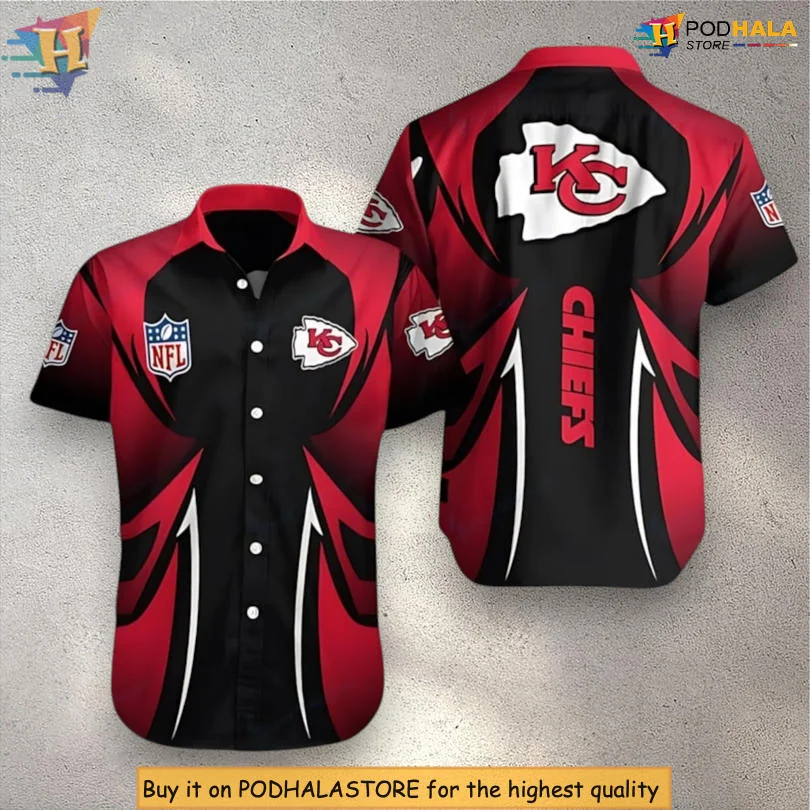 Kansas City Chiefs Tribal Flame Hawaiian Shirt With Bold Graphics