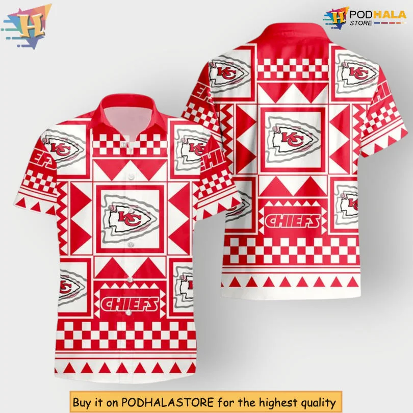 Kansas City Chiefs Tribal Hawaiian Shirt With Bold Patterns