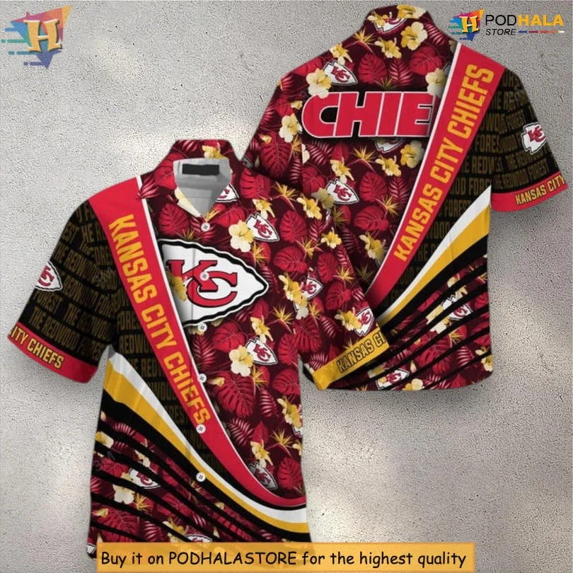 Kansas City Chiefs Tropical Hawaiian Shirt With Bold Colors And Logo
