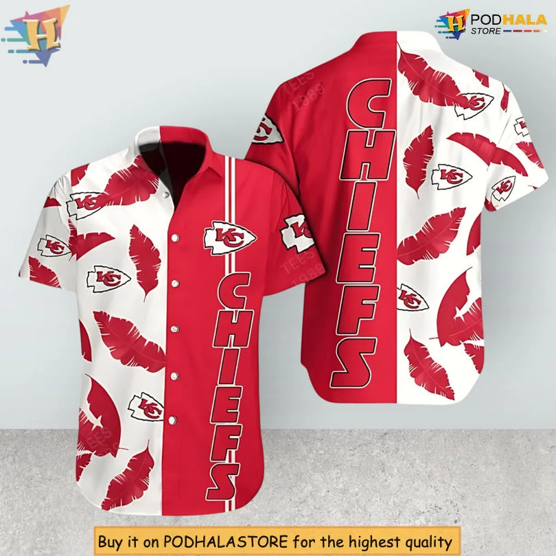 Kansas City Chiefs Tropical Hawaiian Shirt With Bold Feathers