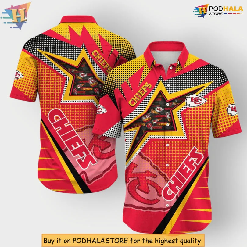 Kansas City Chiefs Tropical Hawaiian Shirt With Bold Team Spirit Design