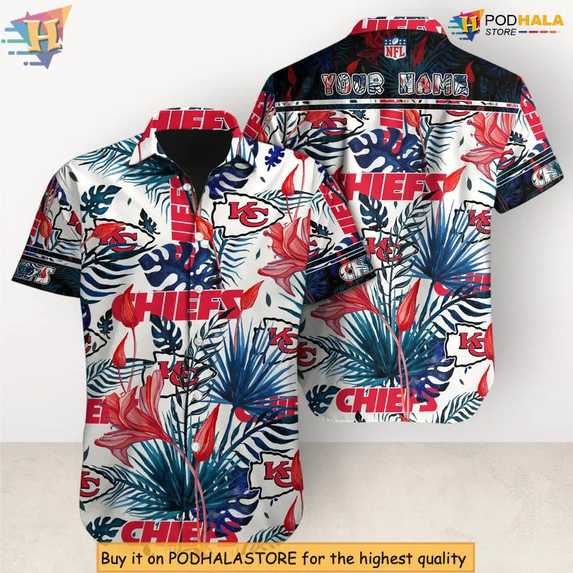 Kansas City Chiefs Tropical Hawaiian Shirt With Colorful Jungle Design