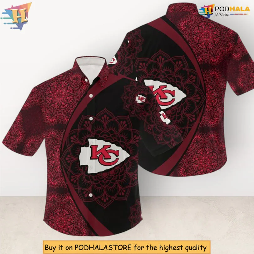 Kansas City Chiefs Tropical Hawaiian Shirt With Floral Design