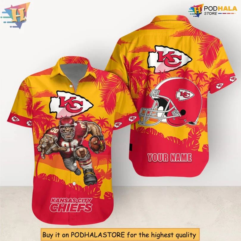 Kansas City Chiefs Tropical Hawaiian Shirt With Personalization