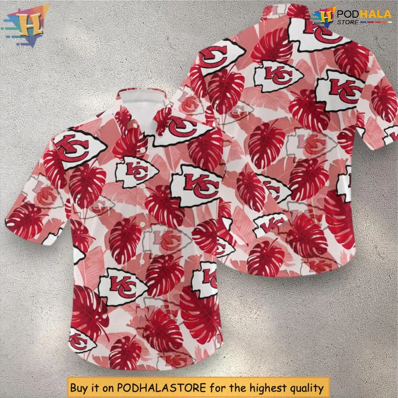 Kansas City Chiefs Tropical Hawaiian Shirt With Vibrant Logo Design