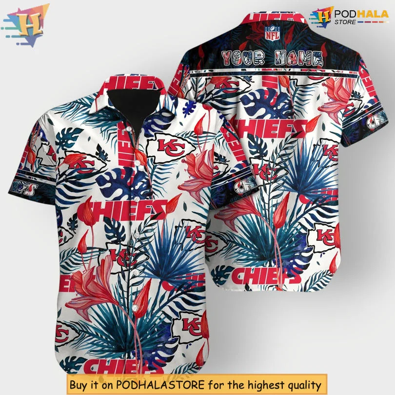 Kansas City Chiefs Tropical Hawaiian Shirt With Vibrant Summer Design