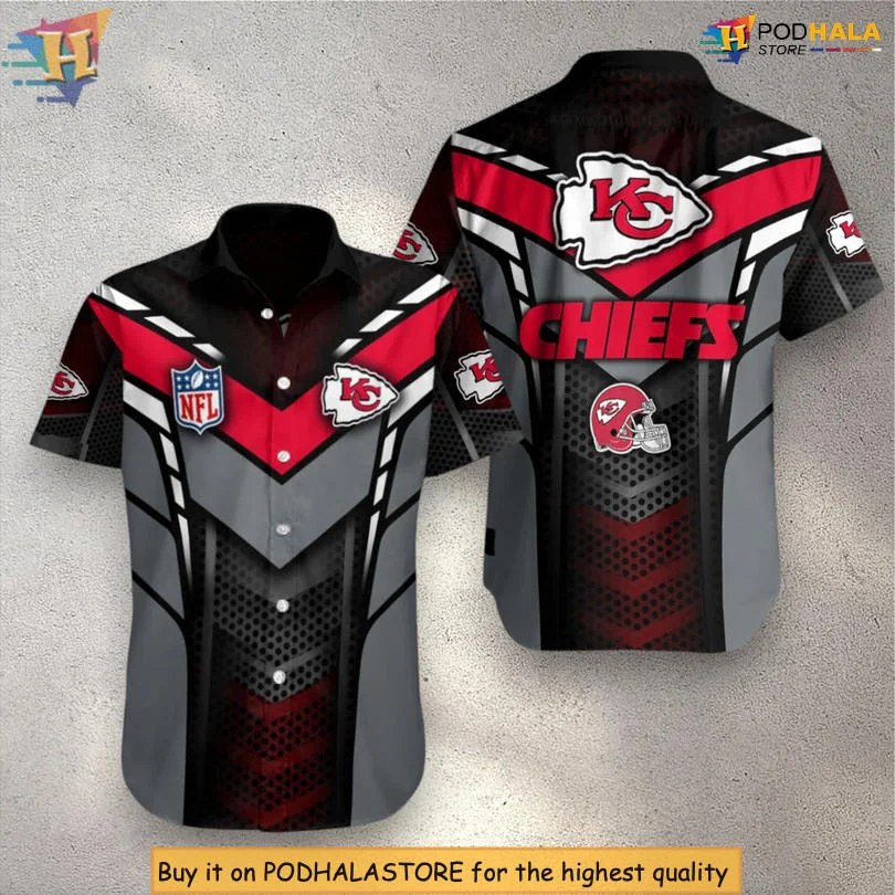 Kansas City Chiefs Vacation Hawaiian Shirt With Bold Team Logo