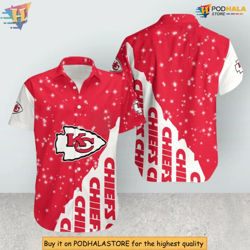 Kansas City Chiefs Youth Hawaiian Shirt With Bold Logo Design