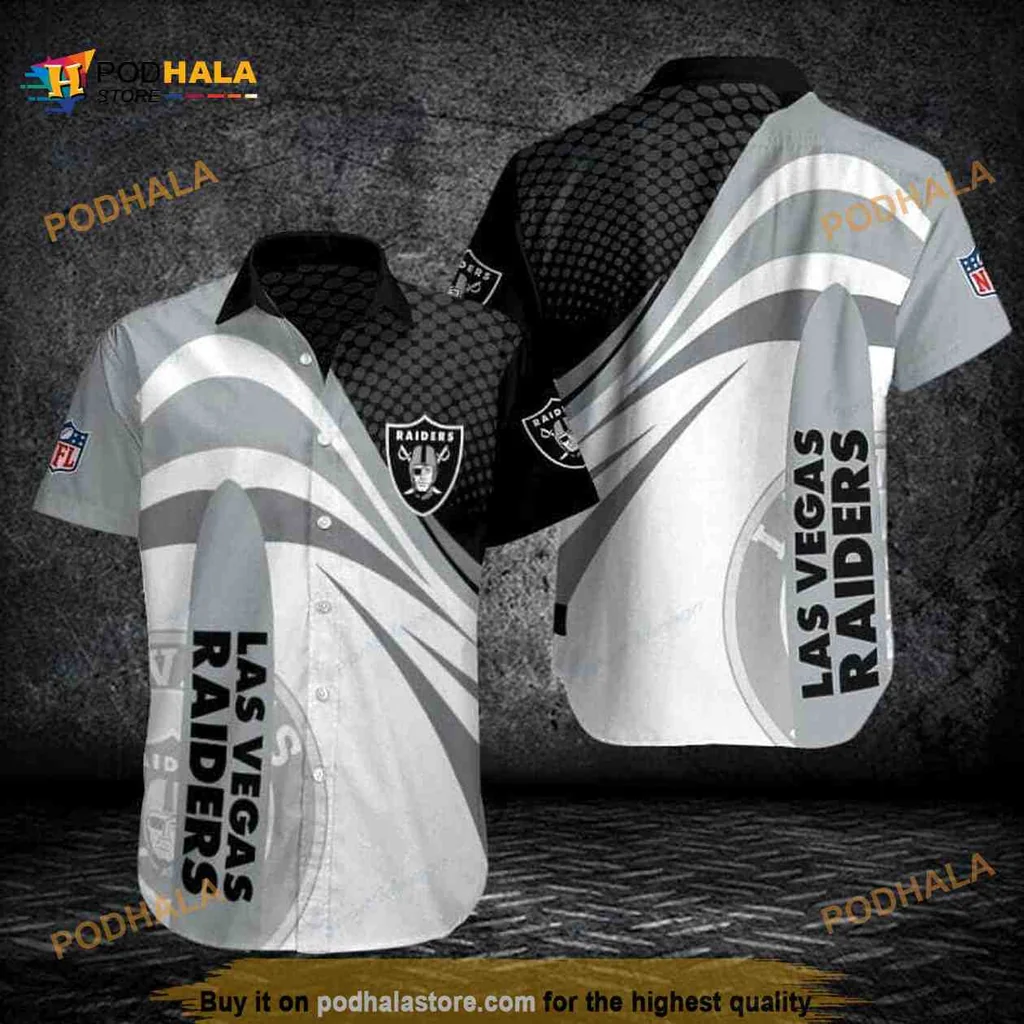 Las Vegas Raiders Aloha Shirt, Bold Nfl Design For Fans