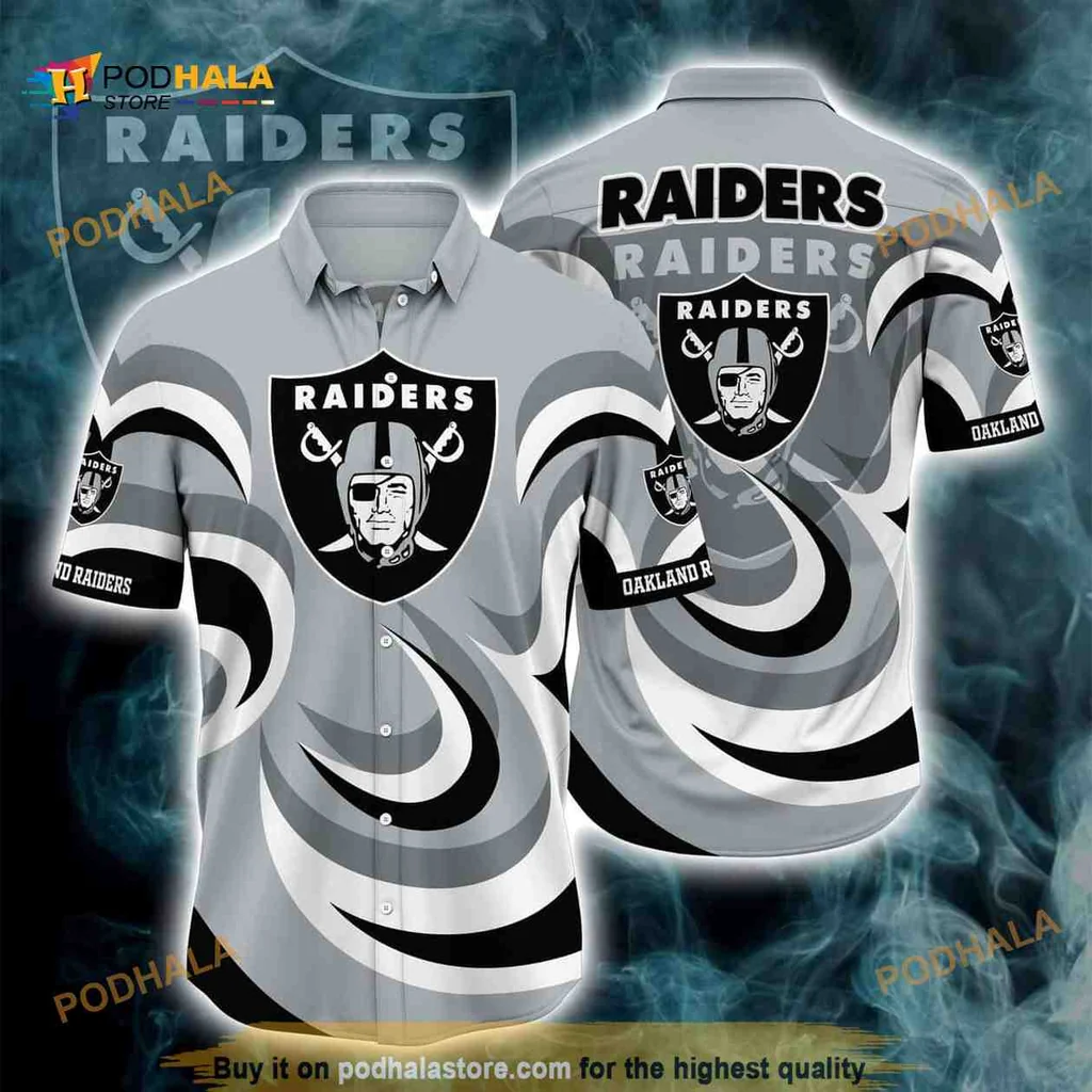 Las Vegas Raiders Hawaiian Shirt, Bold Design For Football Fans