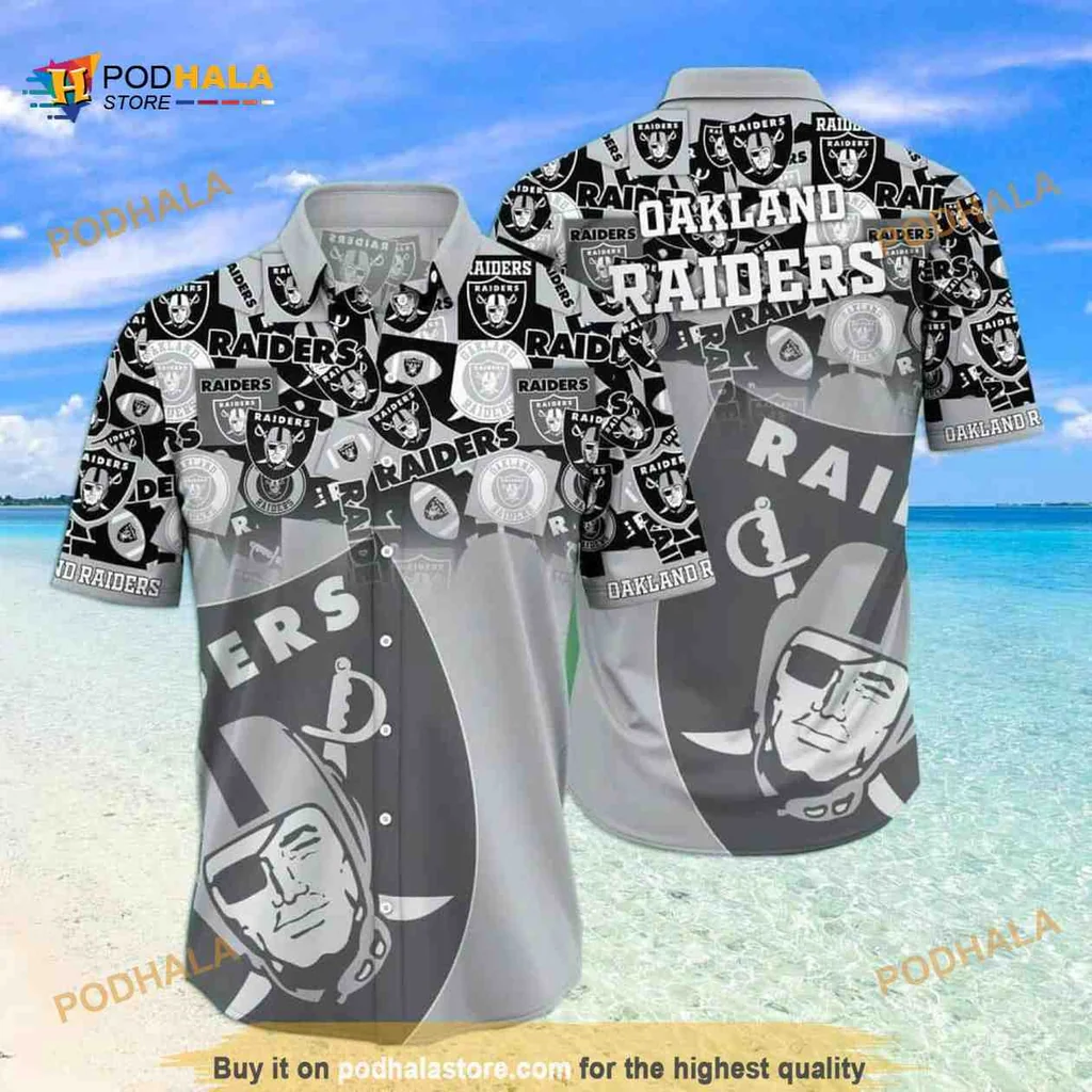 Las Vegas Raiders Hawaiian Shirt Featuring Bold Team Logo