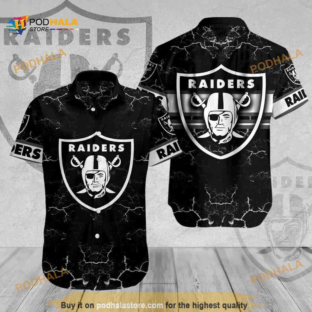 Las Vegas Raiders Hawaiian Shirt Featuring Bold Team Logo