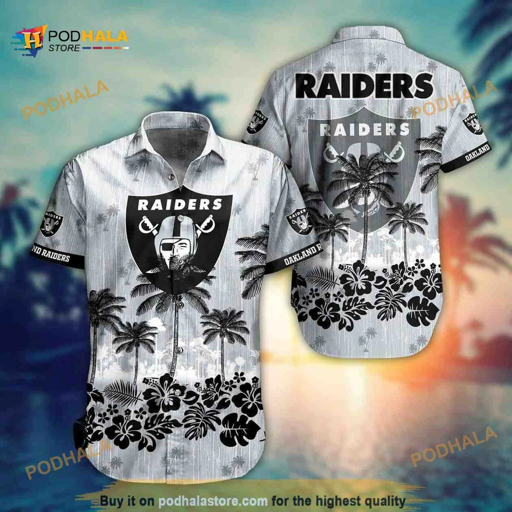 Las Vegas Raiders Hawaiian Shirt With Bold Design And Tropical Vibe