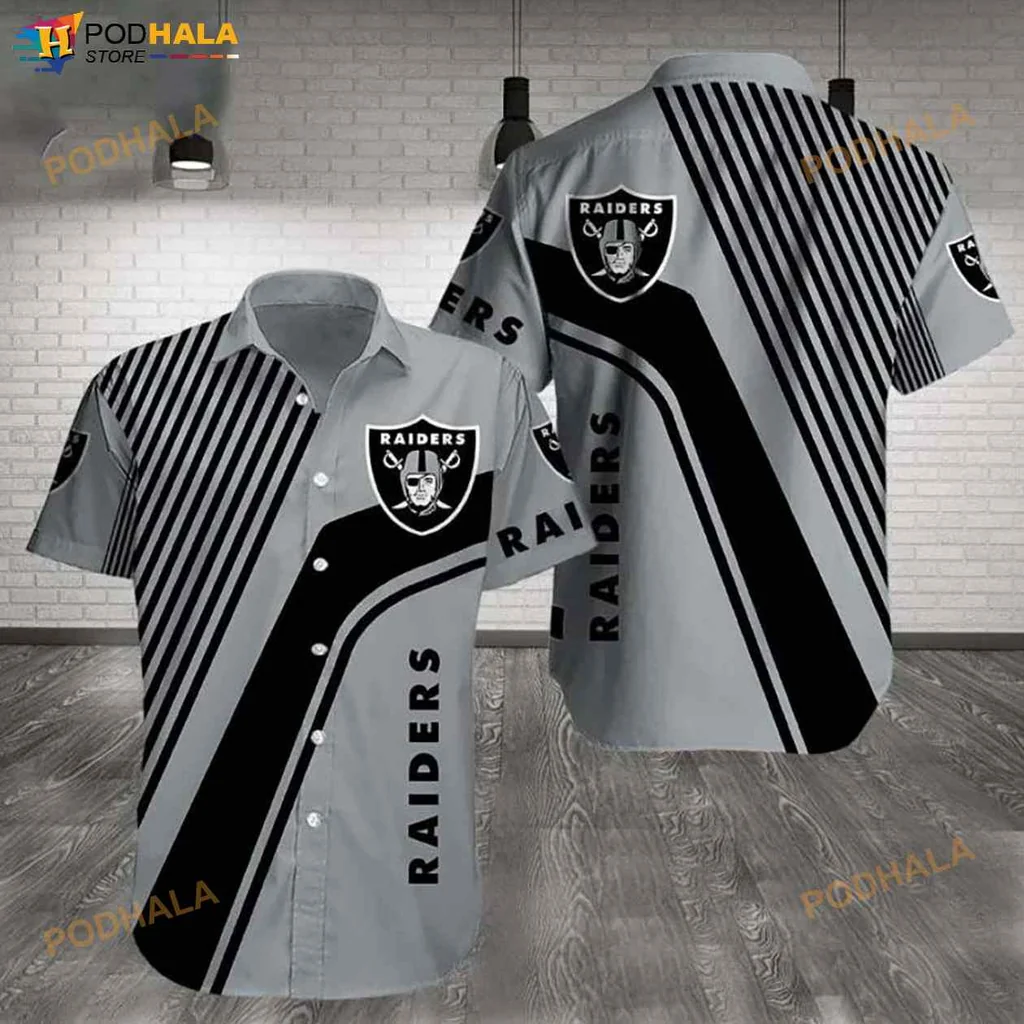 Las Vegas Raiders Hawaiian Shirt With Bold Logo And Dynamic Design