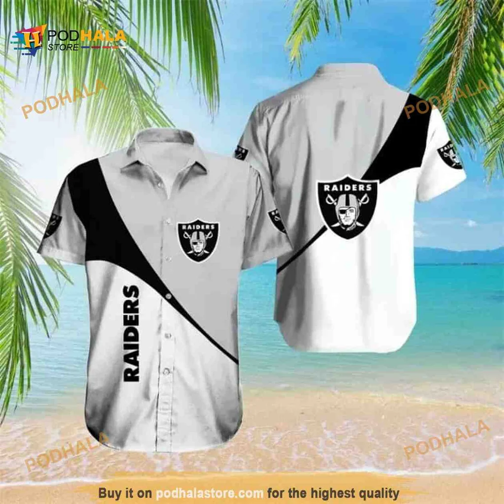 Las Vegas Raiders Hawaiian Shirt With Bold Logo And Sporty Design