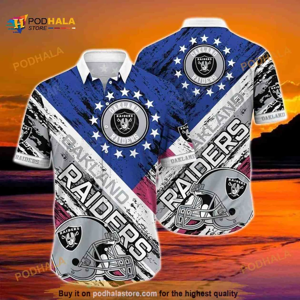 Las Vegas Raiders Hawaiian Shirt With Bold Team Logo And Colors