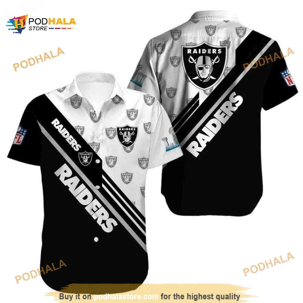 Las Vegas Raiders Hawaiian Shirt With Bold Team Logo And Colors