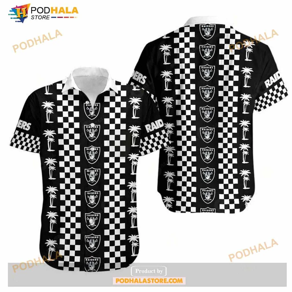 Las Vegas Raiders Palm Trees Hawaiian Shirt For Summer Fun