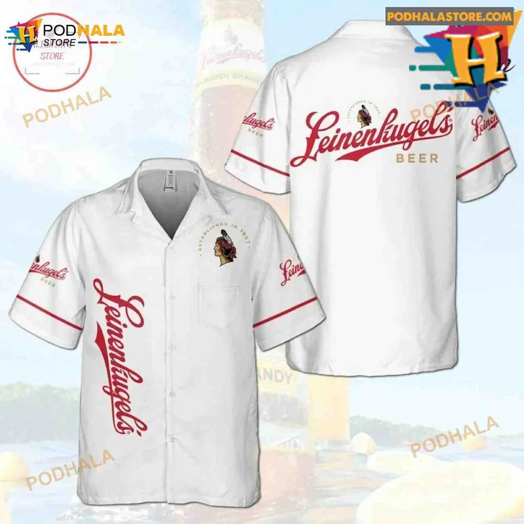 Leinenkugels Beer Hawaiian Shirt With Native American Chief Design